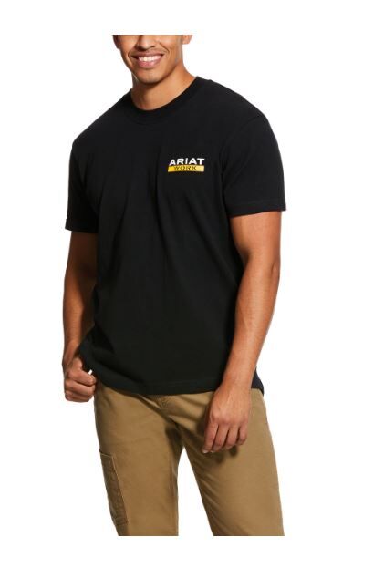 Ariat Men's Roughneck Tee in Black
